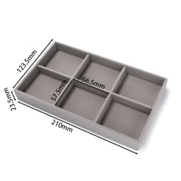 1pc Velvet Jewelry Tray Display Case Holder Portable Ring Earrings Necklace Box for Jewelry Craft Display Storage