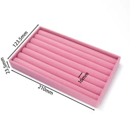 1pc Velvet Jewelry Tray Display Case Holder Portable Ring Earrings Necklace Box for Jewelry Craft Display Storage