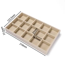 1pc Velvet Jewelry Tray Display Case Holder Portable Ring Earrings Necklace Box for Jewelry Craft Display Storage
