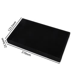 1pc Velvet Jewelry Tray Display Case Holder Portable Ring Earrings Necklace Box for Jewelry Craft Display Storage