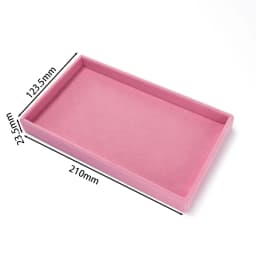 1pc Velvet Jewelry Tray Display Case Holder Portable Ring Earrings Necklace Box for Jewelry Craft Display Storage