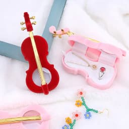 1Piece Lovely Velvet Jewelry Set Box for Wedding Rings Box Cello Gift Box Necklace Ring Case Earrings Holder for Jewelry Display