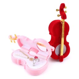 1Piece Lovely Velvet Jewelry Set Box for Wedding Rings Box Cello Gift Box Necklace Ring Case Earrings Holder for Jewelry Display