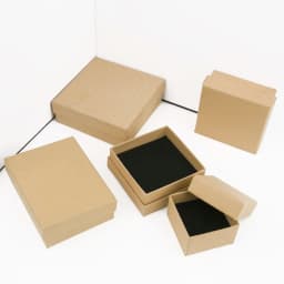 1PC Kraft Paper Jewelry Box Bracelet Necklace Ring Earring Box Handmde Wedding Gifts Packaging Box Jewelry Accessories