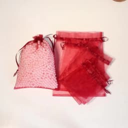 10pcs Adjustable Organza Bags 7x9cm 9x12cm Jewelry Packaging Bags Wedding Birthday Drawstring Pouches Christmas Gift Bags