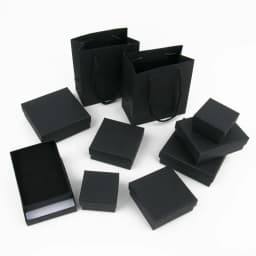 Square Jewelry Display Gifts Box Black Organizer Engagement for Ring Earring Brooch Necklace Bracelet Packaging Boxes