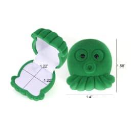 Velvet Jewelry Box Organizer Cute Animal Wedding Ring Box Fruit Storage Case Earring Necklace Display Packaging Gift Accessories