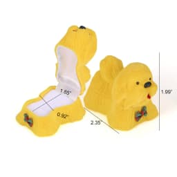 Velvet Jewelry Box Organizer Cute Animal Wedding Ring Box Fruit Storage Case Earring Necklace Display Packaging Gift Accessories