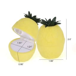 Velvet Jewelry Box Organizer Cute Animal Wedding Ring Box Fruit Storage Case Earring Necklace Display Packaging Gift Accessories