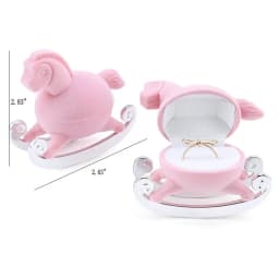 Velvet Jewelry Box Organizer Cute Animal Wedding Ring Box Fruit Storage Case Earring Necklace Display Packaging Gift Accessories