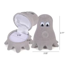 Velvet Jewelry Box Organizer Cute Animal Wedding Ring Box Fruit Storage Case Earring Necklace Display Packaging Gift Accessories