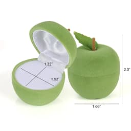 Velvet Jewelry Box Organizer Cute Animal Wedding Ring Box Fruit Storage Case Earring Necklace Display Packaging Gift Accessories