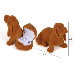 Velvet Jewelry Box Organizer Cute Animal Wedding Ring Box Fruit Storage Case Earring Necklace Display Packaging Gift Accessories