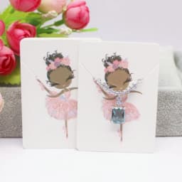 50 Pieces/Lot Necklace Card 5x7cm/5x5cm/Abstract Painting Paper Card Jewelry Packaging Card