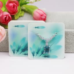 50 Pieces/Lot Necklace Card 5x7cm/5x5cm/Abstract Painting Paper Card Jewelry Packaging Card
