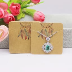 50 Pieces/Lot Necklace Card 5x7cm/5x5cm/Abstract Painting Paper Card Jewelry Packaging Card