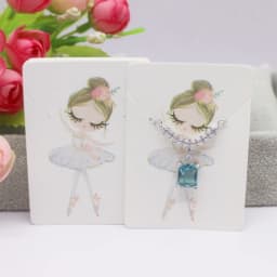 50 Pieces/Lot Necklace Card 5x7cm/5x5cm/Abstract Painting Paper Card Jewelry Packaging Card