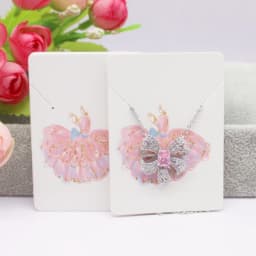 50 Pieces/Lot Necklace Card 5x7cm/5x5cm/Abstract Painting Paper Card Jewelry Packaging Card