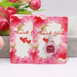 50 Pieces/Lot Necklace Card 5x7cm/5x5cm/Abstract Painting Paper Card Jewelry Packaging Card