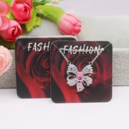 50 Pieces/Lot Necklace Card 5x7cm/5x5cm/Abstract Painting Paper Card Jewelry Packaging Card