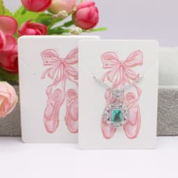 50 Pieces/Lot Necklace Card 5x7cm/5x5cm/Abstract Painting Paper Card Jewelry Packaging Card