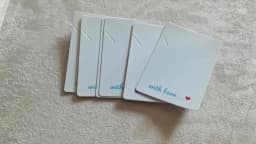 50 Pieces/Lot Necklace Card 5x7cm/5x5cm/Abstract Painting Paper Card Jewelry Packaging Card
