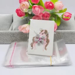 50 Pieces/Lot Necklace Card 5x7cm/5x5cm/Abstract Painting Paper Card Jewelry Packaging Card