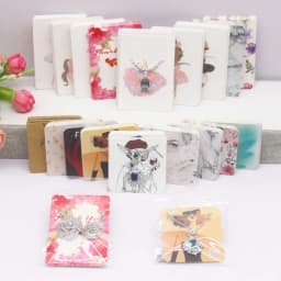 50 Pieces/Lot Necklace Card 5x7cm/5x5cm/Abstract Painting Paper Card Jewelry Packaging Card