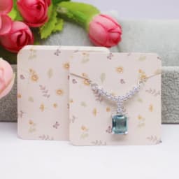 50 Pieces/Lot Necklace Card 5x7cm/5x5cm/Abstract Painting Paper Card Jewelry Packaging Card
