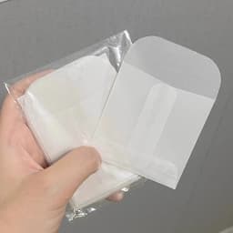 100pcs Translucent White Paper Envelope Packaging Bags DIY Jewelry Photo Cards Freebie Sticker Christmas Gift Wrapping Pouches