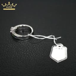 Jewelry Labels Business Cards 100Pcs/lot Price Tags Diy Tie String Jewelry Display Label Gold and Silver Small Tag