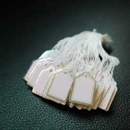 Jewelry Labels Business Cards 100Pcs/lot Price Tags Diy Tie String Jewelry Display Label Gold and Silver Small Tag