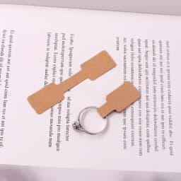 Wholesale 50/100 Pieces Of Jewelry Store Essential White Self-Adhesive Square Round Head Price Tag Kraft Paper Display