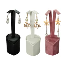 New Jewelry Display Rack Earring Bracelet Necklace Organizer Jewelry Display Storage Stand Counter Showcase Props Leather Velvet