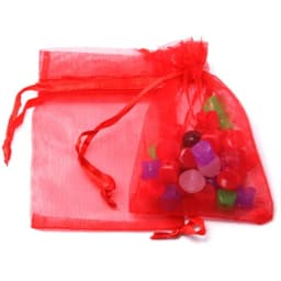 10pcs 10x15/13x18/15x20/17x23cm Drawable Organza Jewelry Packaging Display Pouches Bags For DIY Gift Wedding Party Decoration