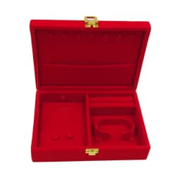Velvet Box Pearl Necklace Box Jewelry Packaging Storage Case Boxes Holder Earrings Display 7.5x7.5x1.6 Inches Wedding Premium