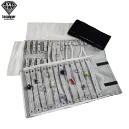 Jewelry Roll Jewellery Storage Bag Portable Velvet Pouch Ring Earring Necklace Storage Holder Set Jewelry Organize Bags