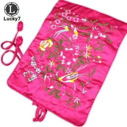 Embroidered Jewelry Storage Bag Chinese Wind Silk Jewelry Organizer Travel Pouch Ring Necklace Zipper Embroidery Bird Roll Bag