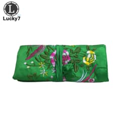 Embroidered Jewelry Storage Bag Chinese Wind Silk Jewelry Organizer Travel Pouch Ring Necklace Zipper Embroidery Bird Roll Bag