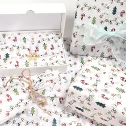 10Sheets Christmas Holly Berry Pattern Gift Wrapping Tissue Paper For Christmas Gift Flower Bouquet Jewelry Packaging Decoration