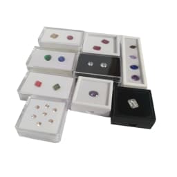 Loose Diamond Box Transparent Gemstone Storage Case New Pendant Beads IGI Organizer Ring Earrings Gem Stone Gift Packaging Box