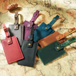 Vintage Leather Luggage Tag, Premium Full-Grain Leather Travel Tag, Creative Gift for Travelers, 11x7x5cm 40g