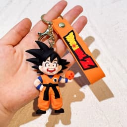Dragon Ball Z Goku Figure Keychain Anime Super Saiyan Keyring Bag Pendant Car Ornament Kids Toy Christmas Gift