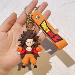 Dragon Ball Z Goku Figure Keychain Anime Super Saiyan Keyring Bag Pendant Car Ornament Kids Toy Christmas Gift