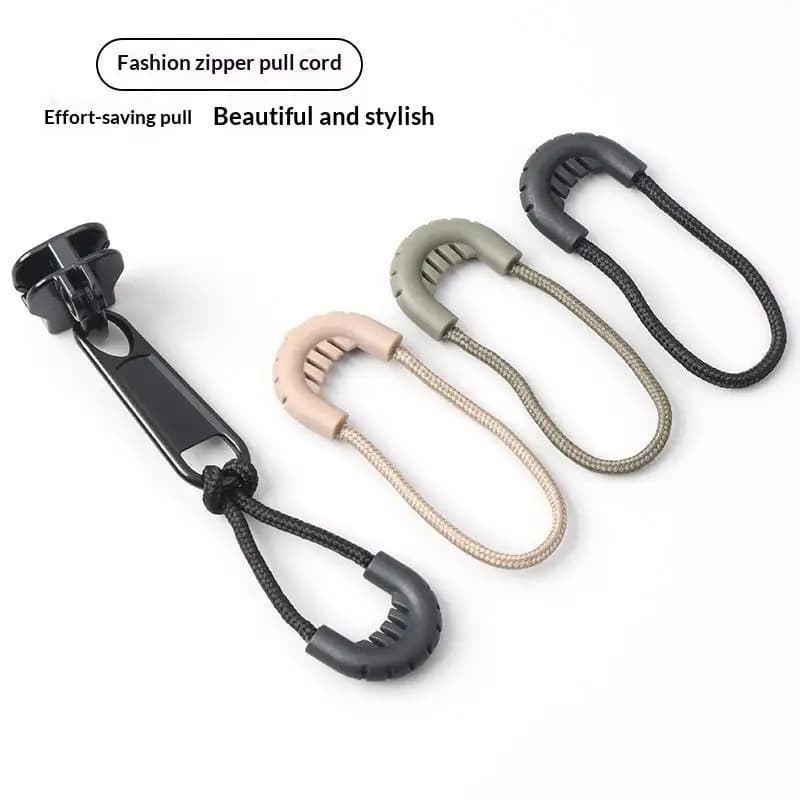 5Pcs Replacement Zipper Pull Puller For Bag Suitcase Backpack Tent Zipper Ropes Clips Lock Zip Slider Apparel Accessories