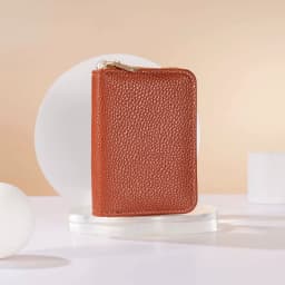 Women PU Card Holder Wallet, Compact Accordion Credit Card Case, Multi Slot Organizer for Card Cash Custom Logo Bulk Dropship