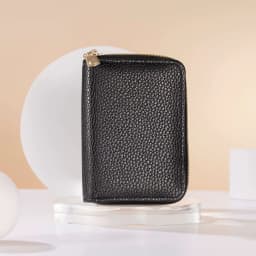 Women PU Card Holder Wallet, Compact Accordion Credit Card Case, Multi Slot Organizer for Card Cash Custom Logo Bulk Dropship