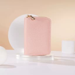 Women PU Card Holder Wallet, Compact Accordion Credit Card Case, Multi Slot Organizer for Card Cash Custom Logo Bulk Dropship