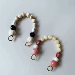New Fashion Woman Handbag Accessory Chain Detachable Replacement White Beige Grey Bead Strap Women Shoulder DIY Resin Bag Chain