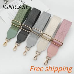 IGNICASE New Rhombus Wide Shoulder Strap Adjustable Solid Color Versatile Webbing Accessories Women's Bag Replacement Belt